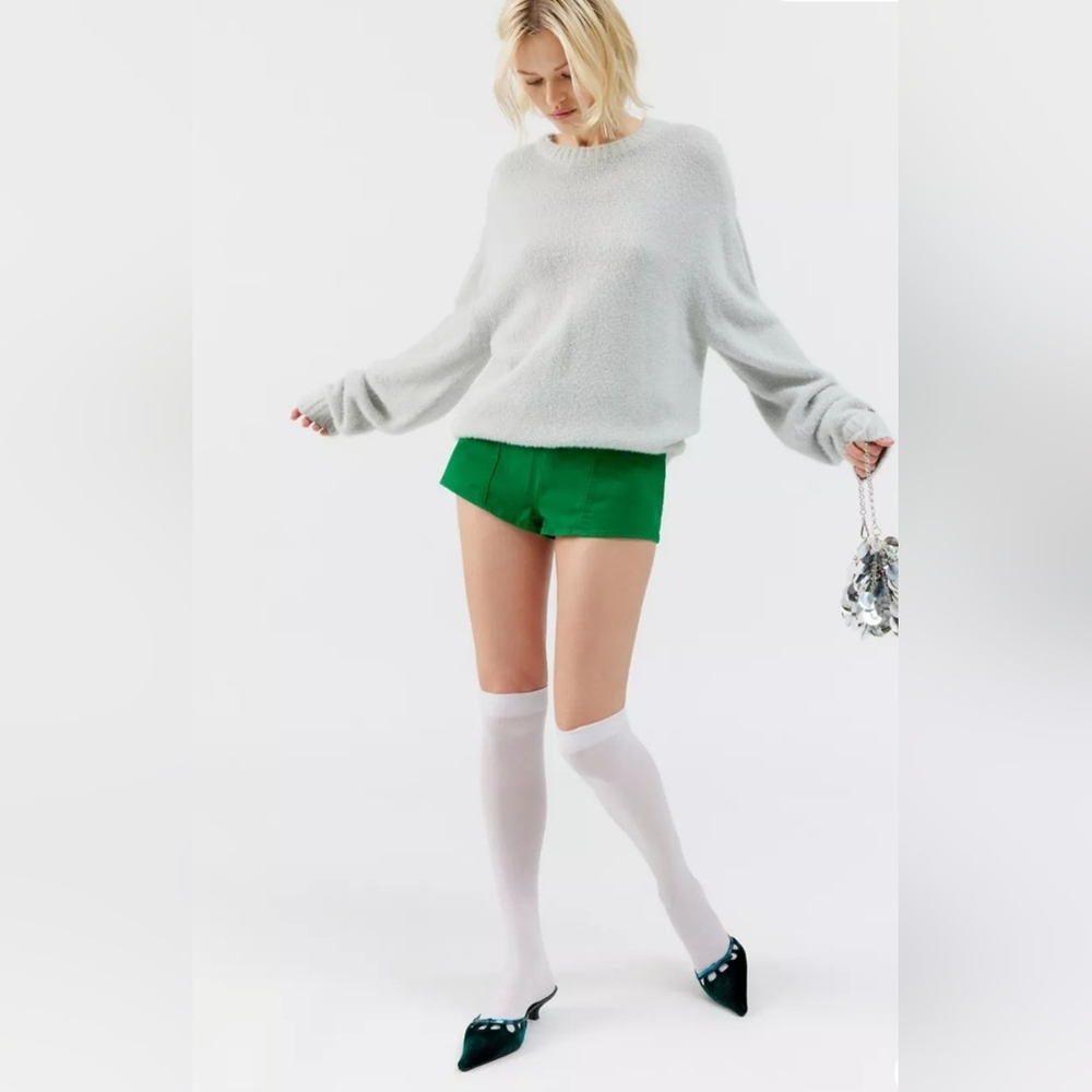 Urban Outfitters BDG UO Postage Stamp green Micro Shorts size 4/UK 8 brand new